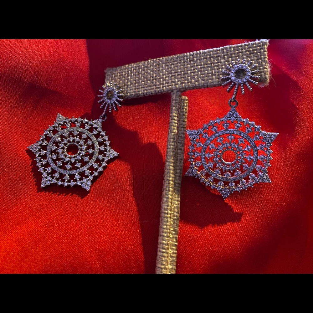 Sterling Silver Earrings with Cubic Zircon